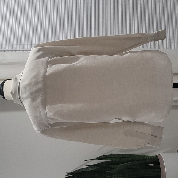 Crazy Horse By Liz Claiborne Linen Blend Button Up Blouse Size S - Picture 13 of 16